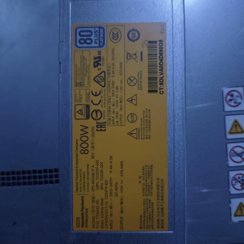 HP 754381-001 HP 800W Power Supply 80+ Platinum FS